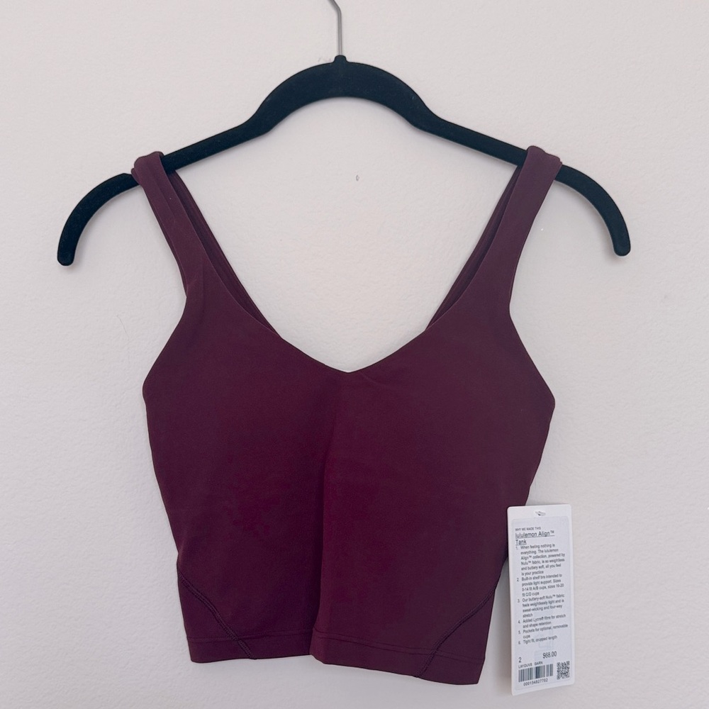 Lululemon Align Tank. V-Neck Crop Top.